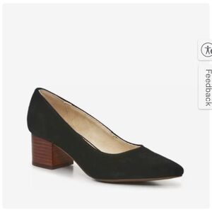 🌟Hush Puppies Sofia Black Suede Pump Size 8